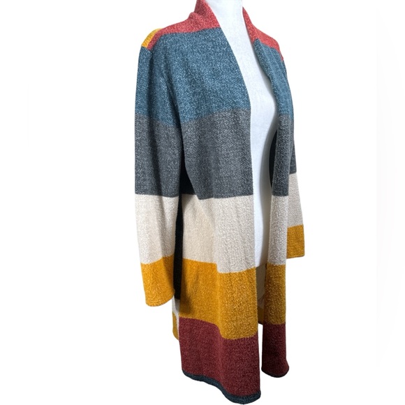Chris & Carol Sweaters - PERFECT FALL 🍁Chris & Carol Duster Colorblock Cardigan Women's Size Medium